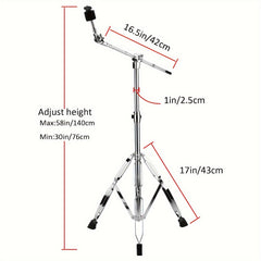 Heavy Duty Cymbal Stand Boom Straight Combo with Large Rubber Feet