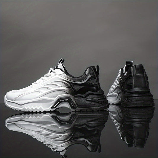 Men's Gradient Chunky Sneakers Dad Shoes Athletic Shoes