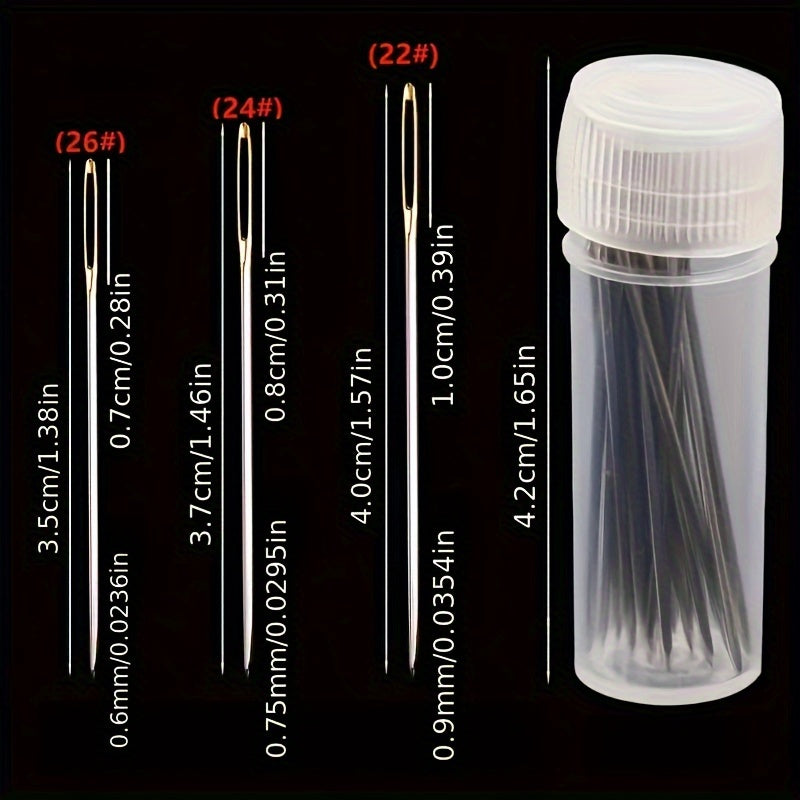 50pcs Cross Stitch Special Needle Hand Embroidery DIY Needle With Storage