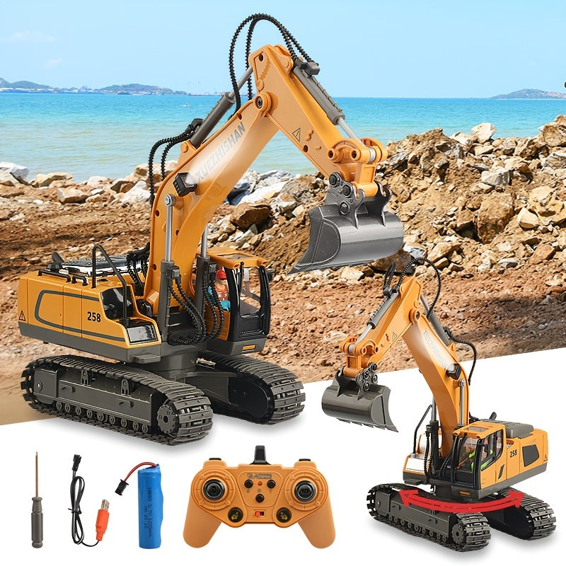 Kids Remote Control Excavator Crawler Digging Machine Toy