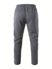 Men's Winter Sports Suit Stand Collar Zip Jacket & Thick Pants