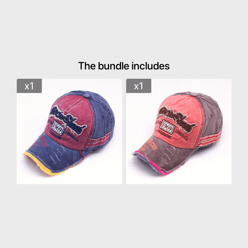 RockShank Alphabets Washed Baseball Cap