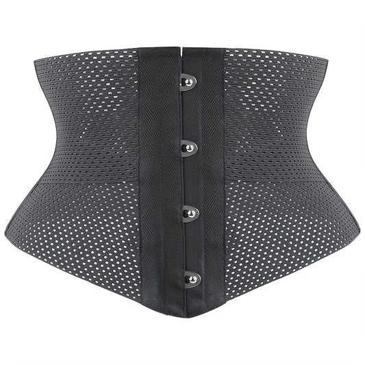 2 Layer Elastic Waist Training Belt Sports Fitness Waist Trainer