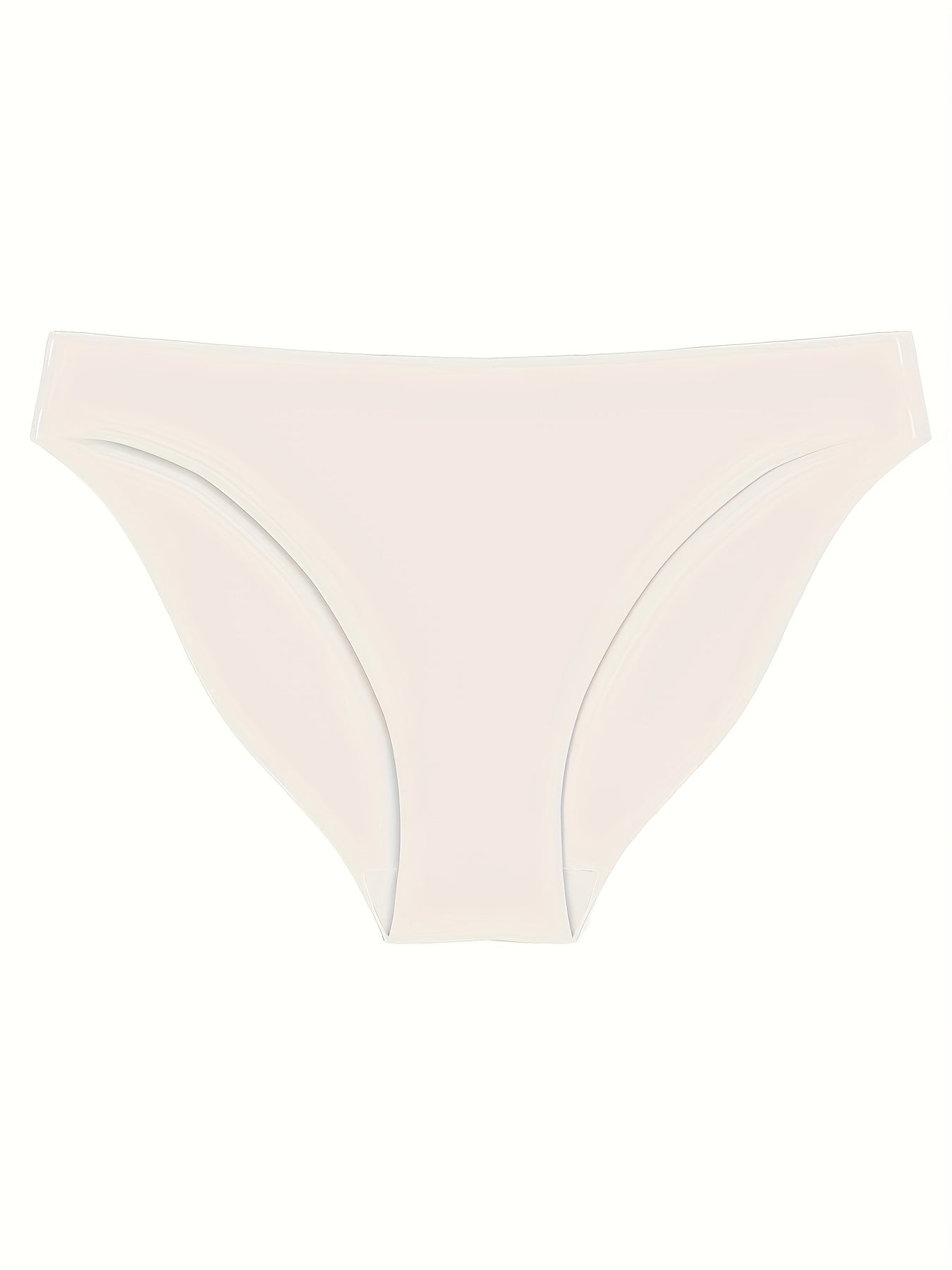 10pcs Seamless Solid Briefs Comfy Stretchy Intimates Panties Women's Lingerie