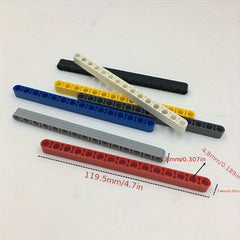 10pcs Assorted Colors ABS Rods Compatible with 32278 Building Blocks