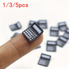 1:12 Scale Dollhouse Plastic Calculator, Realistic Desk Accessory for Classroom