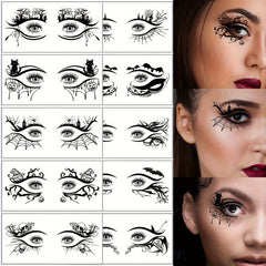 Halloween Spooky Eye Temporary Tattoos 10 Sheets