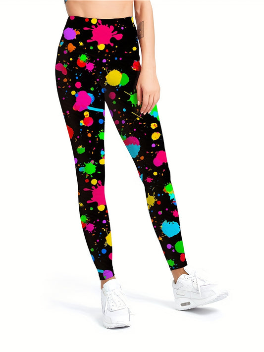 Print Fitness Gym Sports Leggings High Waist Yoga Workout Running Tight Pants
