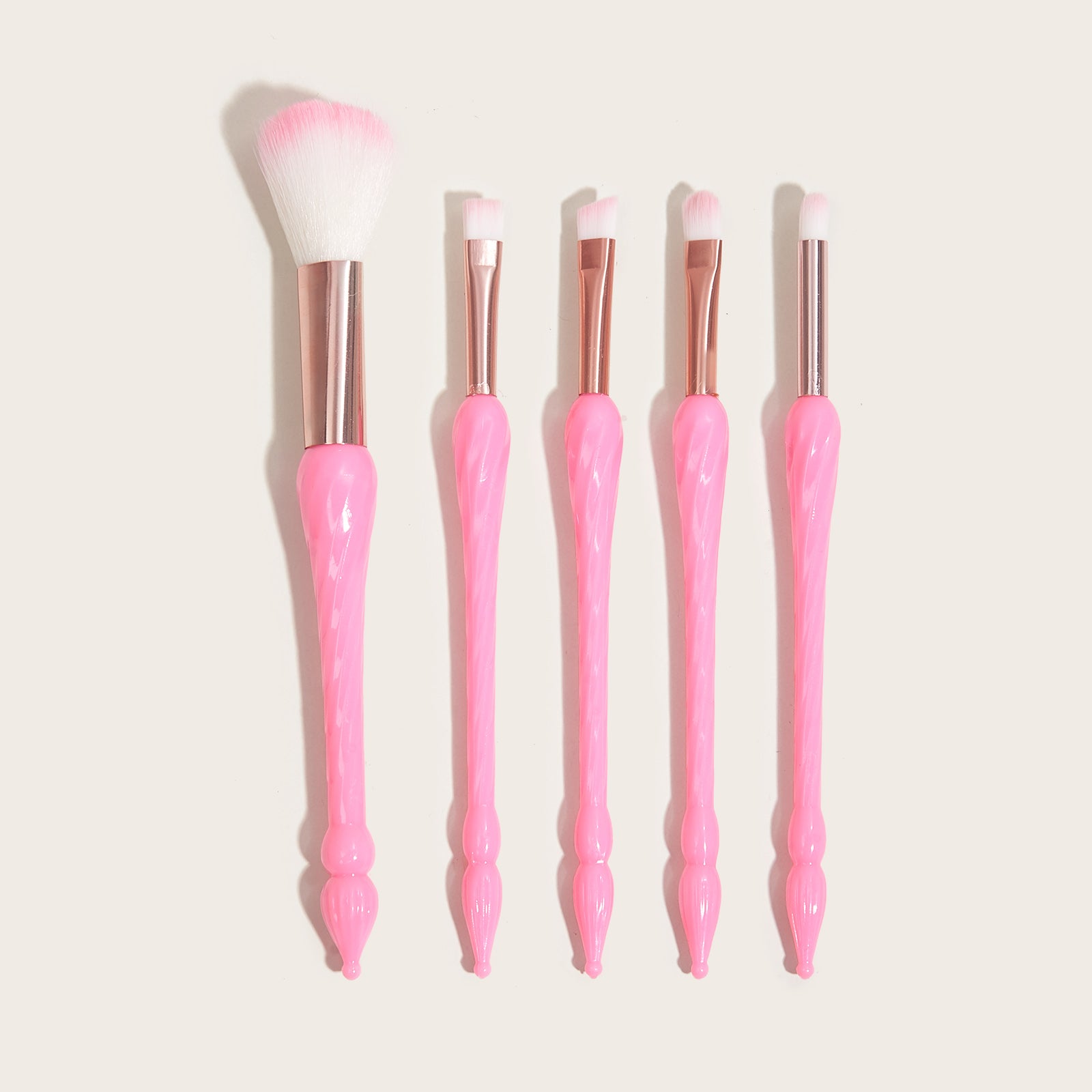 5pc Gourd Handle Makeup Brush Set for Eyebrows Eyeshadow Concealer