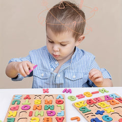 Educational Wooden Puzzles for Toddlers Alphabet Numbers & More