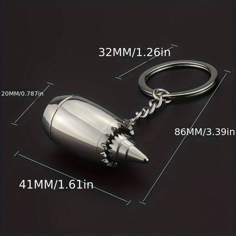 Airplane Engine Keychain Pendant for Men Boyfriend