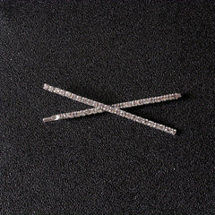 Metal Hairpin Letter Pattern Hair Pin Rhinestone Hair Pin Y2K Hair Clip
