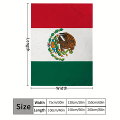 National Flag Pattern Flannel Fluffy Blanket Lightweight Warm Blanket