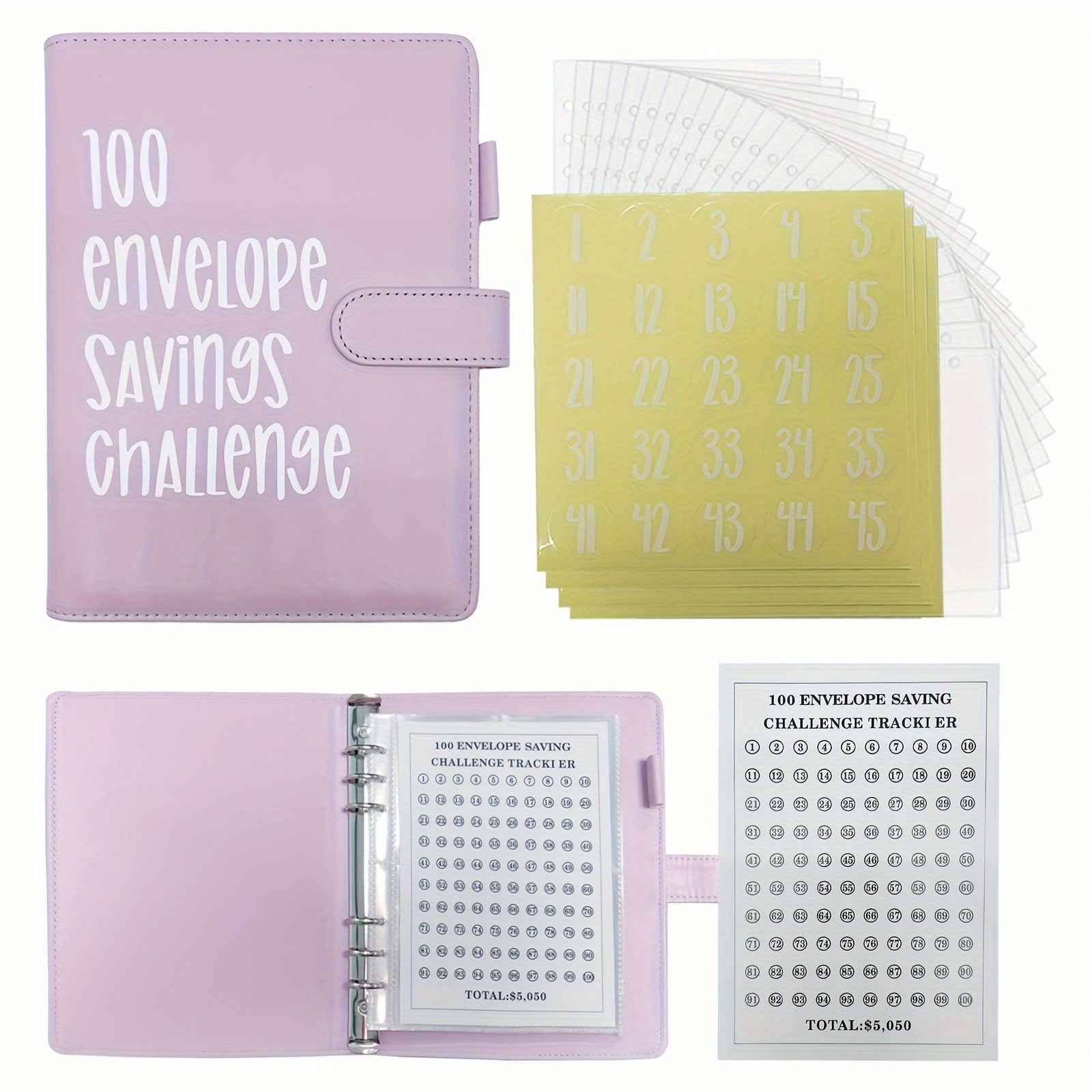100 Envelopes Money Saving Challenge Savings Challenges Book With Envelopes