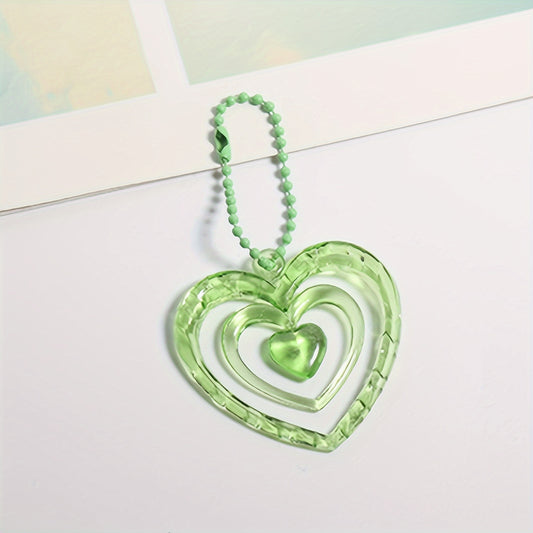 Heart shaped Keychain Pendant Bag Purse Ornament