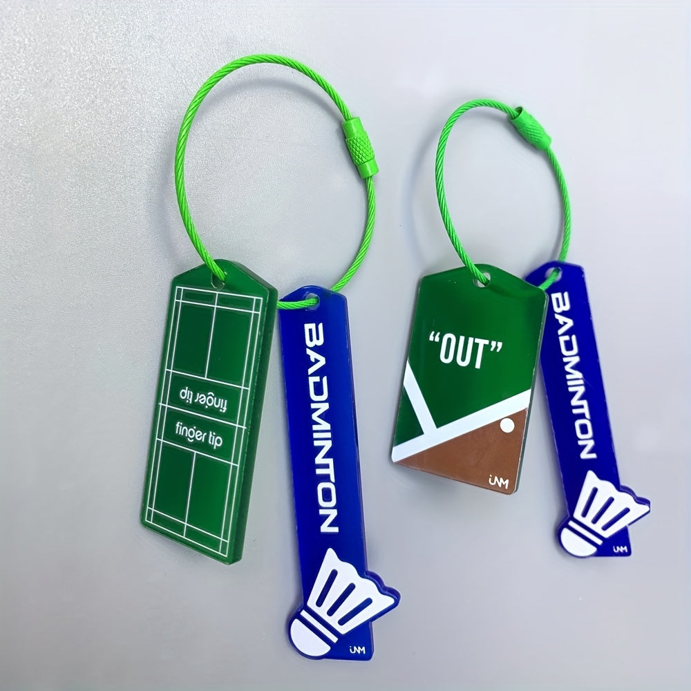 Badminton Field & Bag Pendant Gift