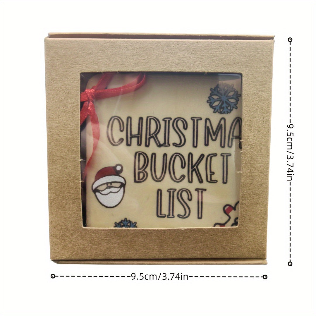 Christmas Countdown Tokens Set Advent Calendar Coins Wooden Calendar