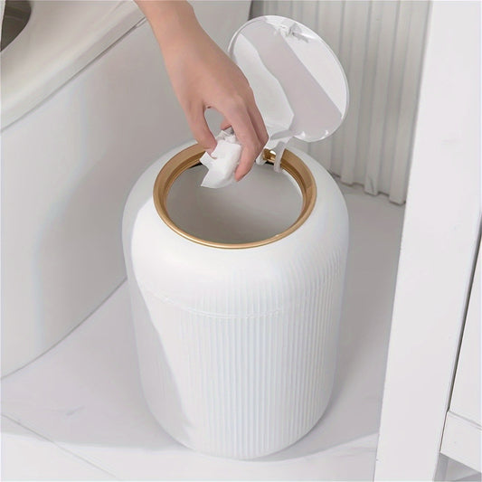 3 9 5L Anti Odor Trash Bin With Lid And Fashionable Plastic Trash Can
