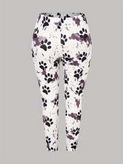  Paw & Splash Print Leggings