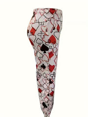  Colorblock Graphic Print Joggers