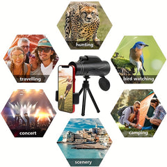 80x100 Monocular Telescope Ultra Long Distance Viewing Scope