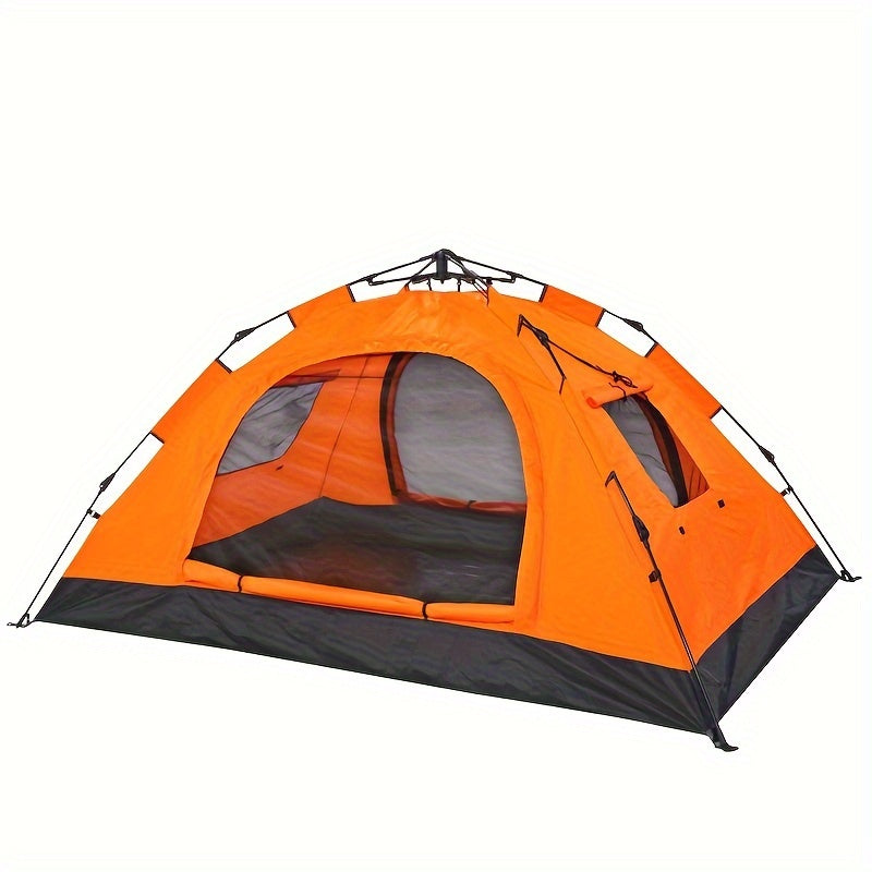Double Manual Auto Tent Double Door Double Window Double Layer Rainproof