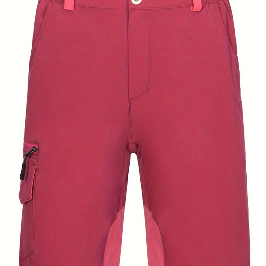 Women's Quick Drying Sports Shorts Zippered Pocket & Elastic Waist