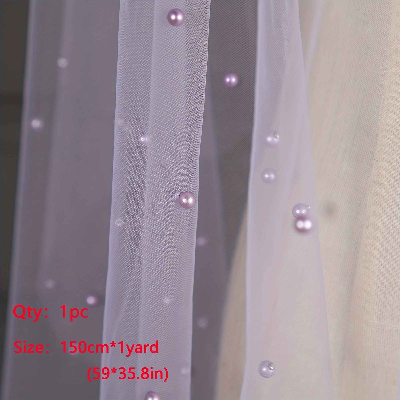 Pearl Thin Veil Lace Jacquard Fabric High Fabric Quilted Textile Sewing