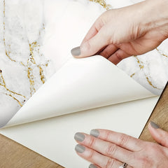 Marble Pattern Self-adhesive Waterproof Floor Tile Matte Anti-slip