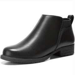 STQ Women's Chunky Block Heel Ankle Boots