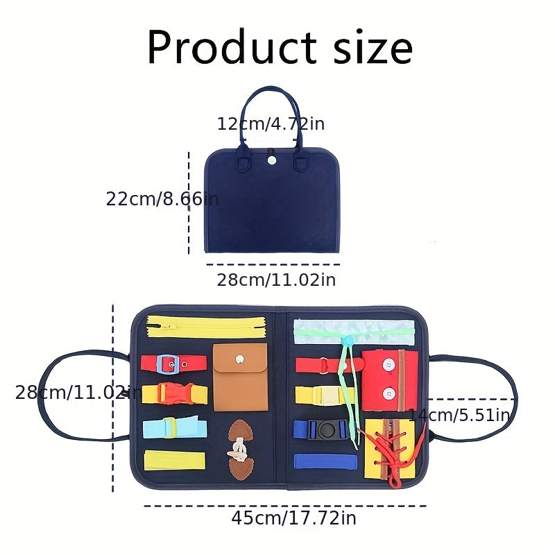 Montessori Teaching Aids Carrying Bag Busy Board Storage