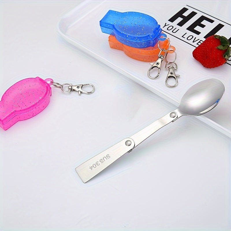 Portable Folding Tableware Camping Tool Spoon Fork