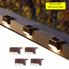 4 Pack Solar Deck Lights Outdoor Waterproof Led Solar Lights