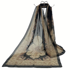 Boho Paisley Print Chiffon Scarf Vintage Shawl Women Casual Head Wrap