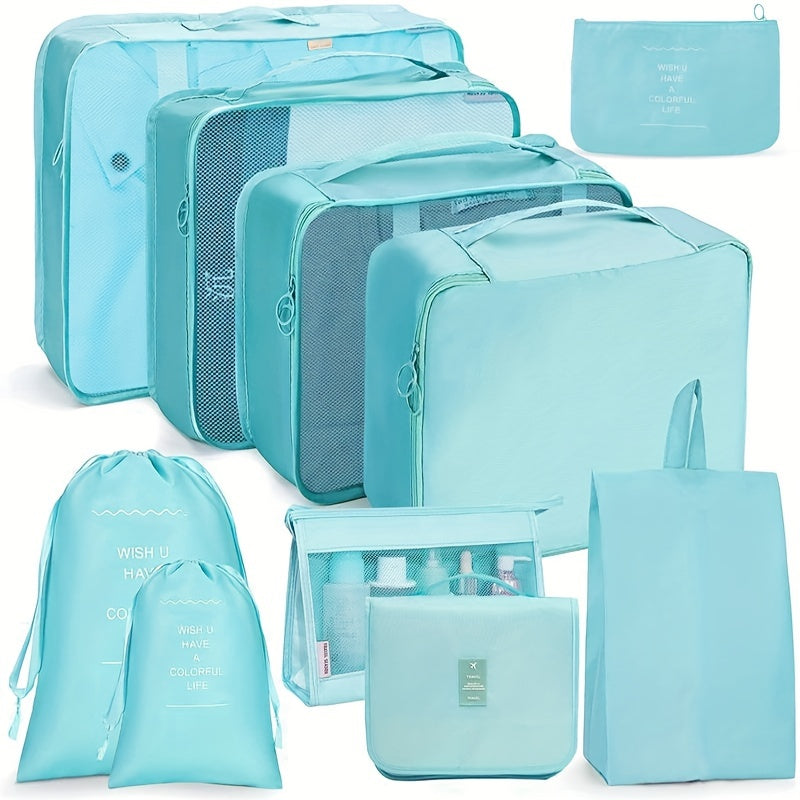 10 Pcs Travel Luggage Bags Lightweight Dustproof Clothes Organizers