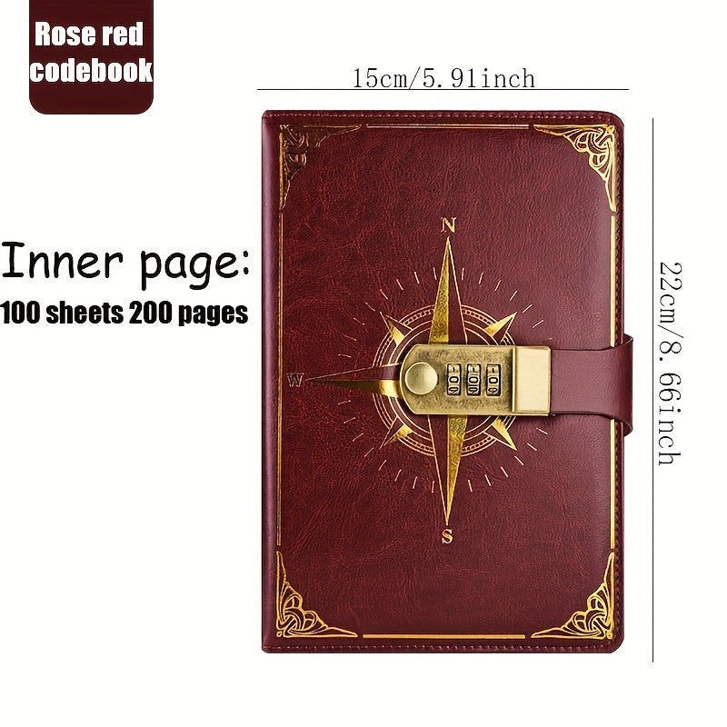 A5 Password Lock Notebook Student Notepad Thickened Shorthand