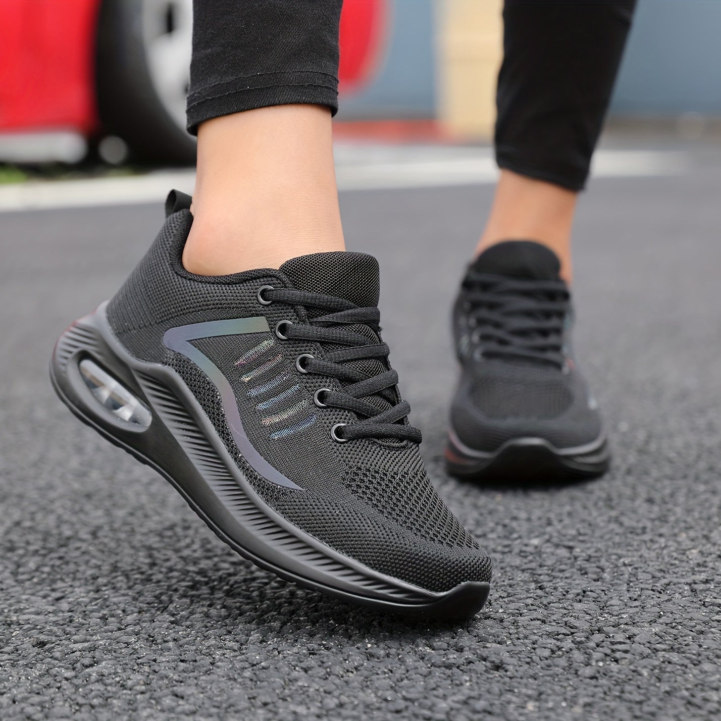 Women's Mesh Air Cushion Running Shoes Lightweight Travel Shoes