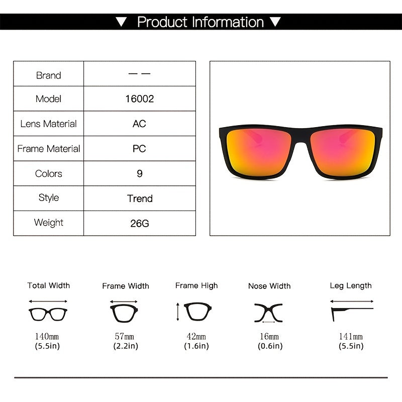 Polarized Driving Sunglasses Women Vintage Rectangular Sun Glasses