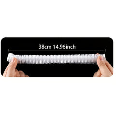 100pcs Disposable Plastic Wrap for Food Storage Transparent Wrap