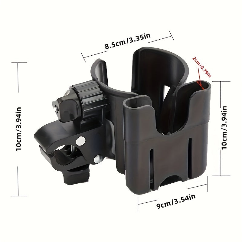 Universal Stroller Cup Holder With Phone Holder, Stroller Bottle Holder