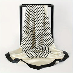Vintage Silk Scarf Square Neckerchief Women Casual Shawl