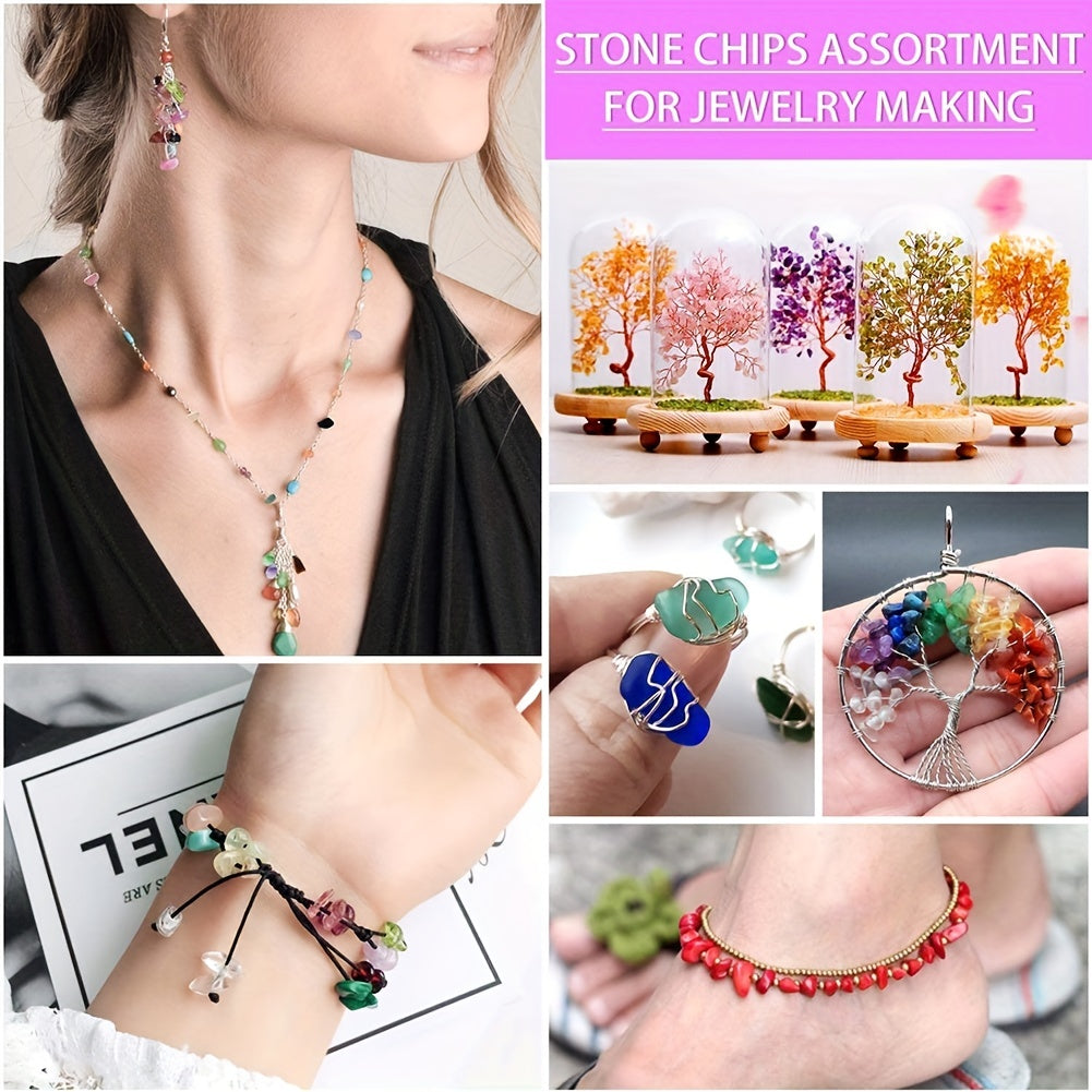 100pcs Natural Chips Stone Beads for Jewelry Making DIY Bracelet Necklace