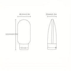 3pcs 60ml Empty Refillable Plastic Travel Bottles Set