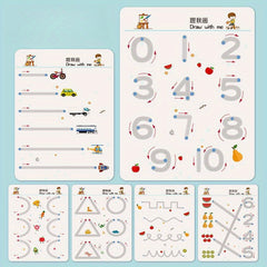 32 Pages Reusable Magic Practice Copybook Set for Pen Control Training