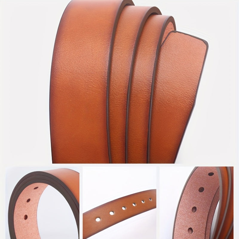 Men's Pin Buckle Leather Belt Casual Jeans Pants Waist Strap