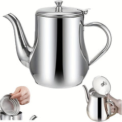 Stainless Steel Filter Bottle Leak-proof Pouring Pot Kitchen Tool