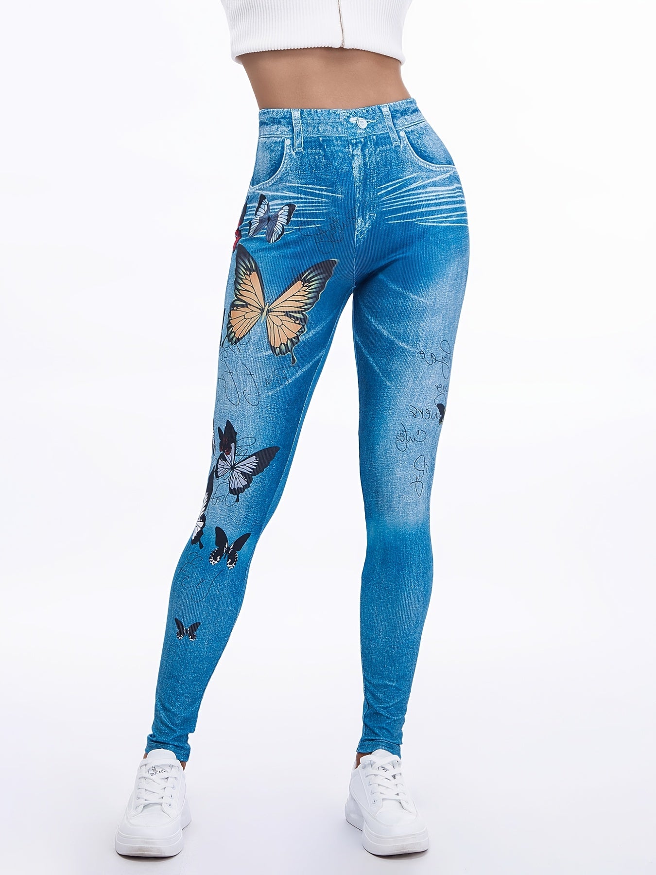 Floral Print High Waist Yoga Leggings