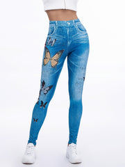 Floral Print High Waist Yoga Leggings