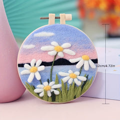 DIY Landscape Frame Painting Wool Felt Material Set