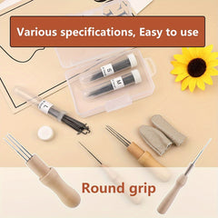74pcs Wool Felting Needles Tools Needle Felting Supplies